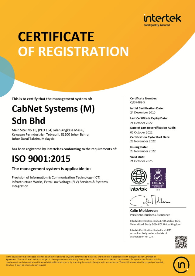 ISO Certificate-CSM